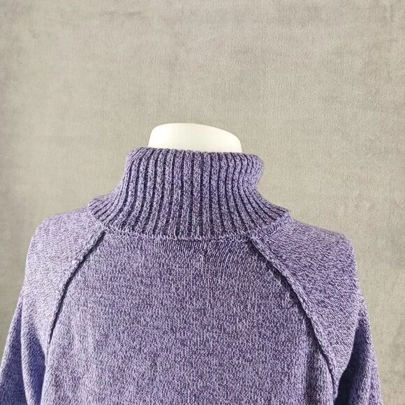 NWT KAREN SCOTT Fall Cozy Turtleneck Sweater MEDIUM(8-10)Lavender 100% Cotton - Picture 12 of 15